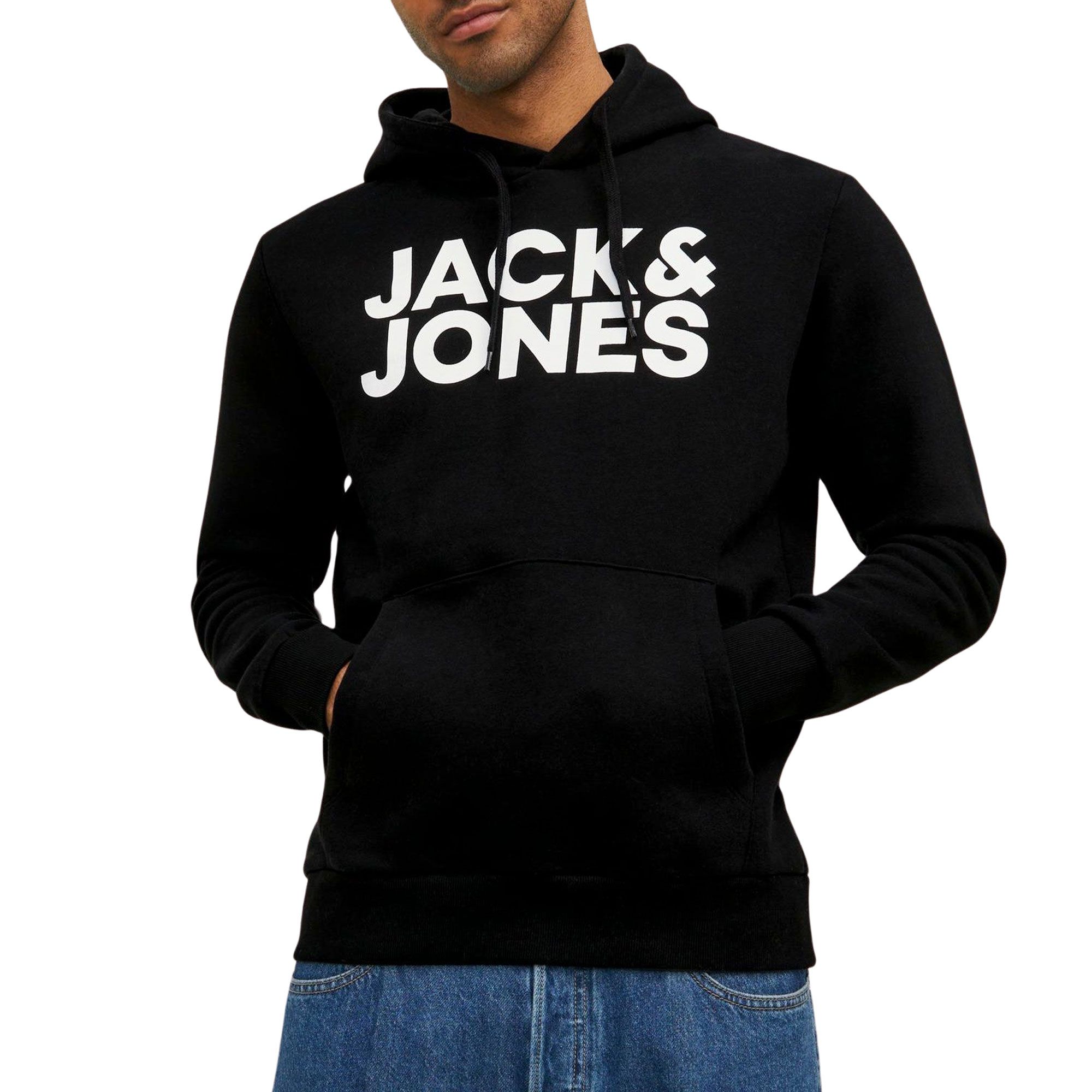 Jack & Jones Essentials Corp Logo Hoodie Men | Plutosport